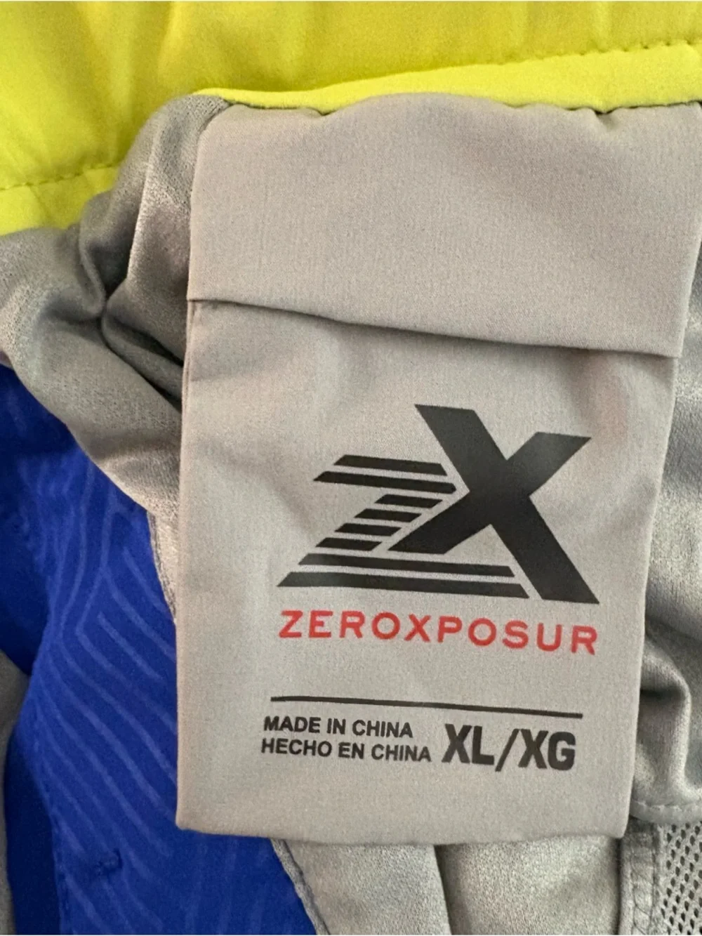 Zeroxposur Men’s XL Blue Swim Trunks Board Shorts Vacation Pool summer